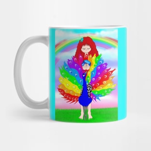 Crystal fairy and peacock friend Mug